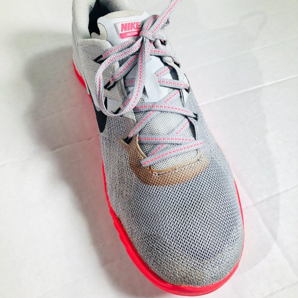 Nike Metcon 3 Wolf Grey Racer Pink Training Shoes - 849807-008 Women's US Size 9 - Picture 9 of 10